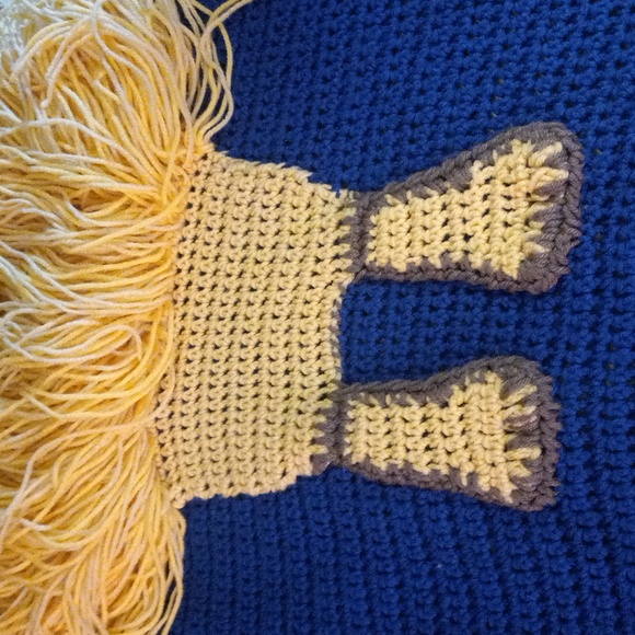 Crochet 3D lion baby blanket - Picture 8 of 9